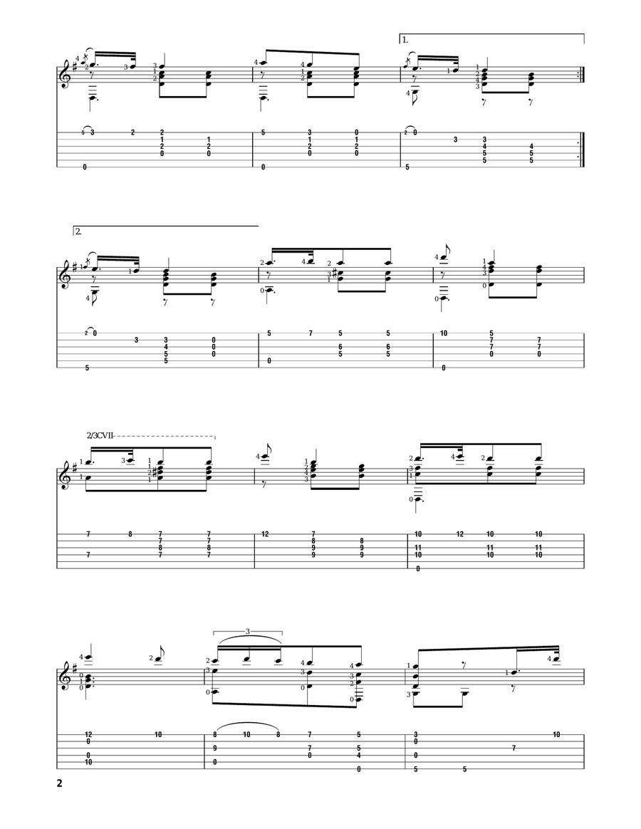 La Donna e Mobile La Donna e Mobile Acoustic Guitar scores gallery preview page 2