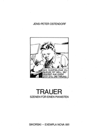 Book cover for Trauer (sorrow) Scenes For A Pianist Piano Solo