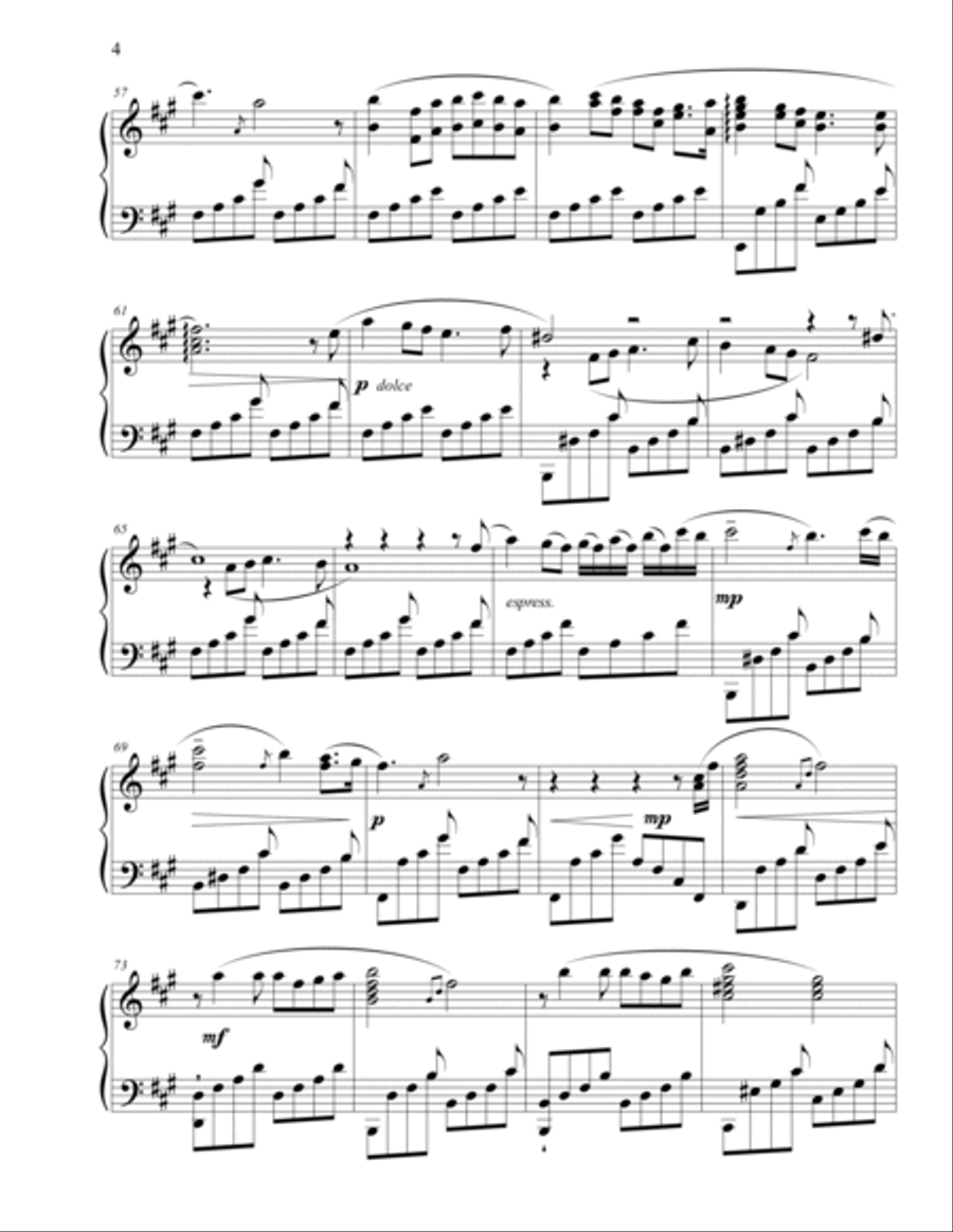 Inside Someone's Dream Piano Solo scores gallery preview page 4