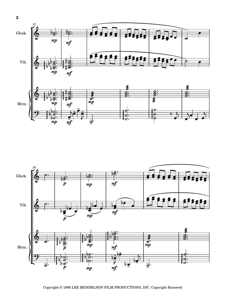 Skating Percussion Ensemble scores gallery preview page 2