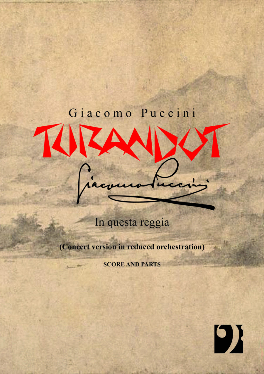 In questa reggia - Concert version with a reduced orchestration. Full Orchestra scores gallery preview page 1