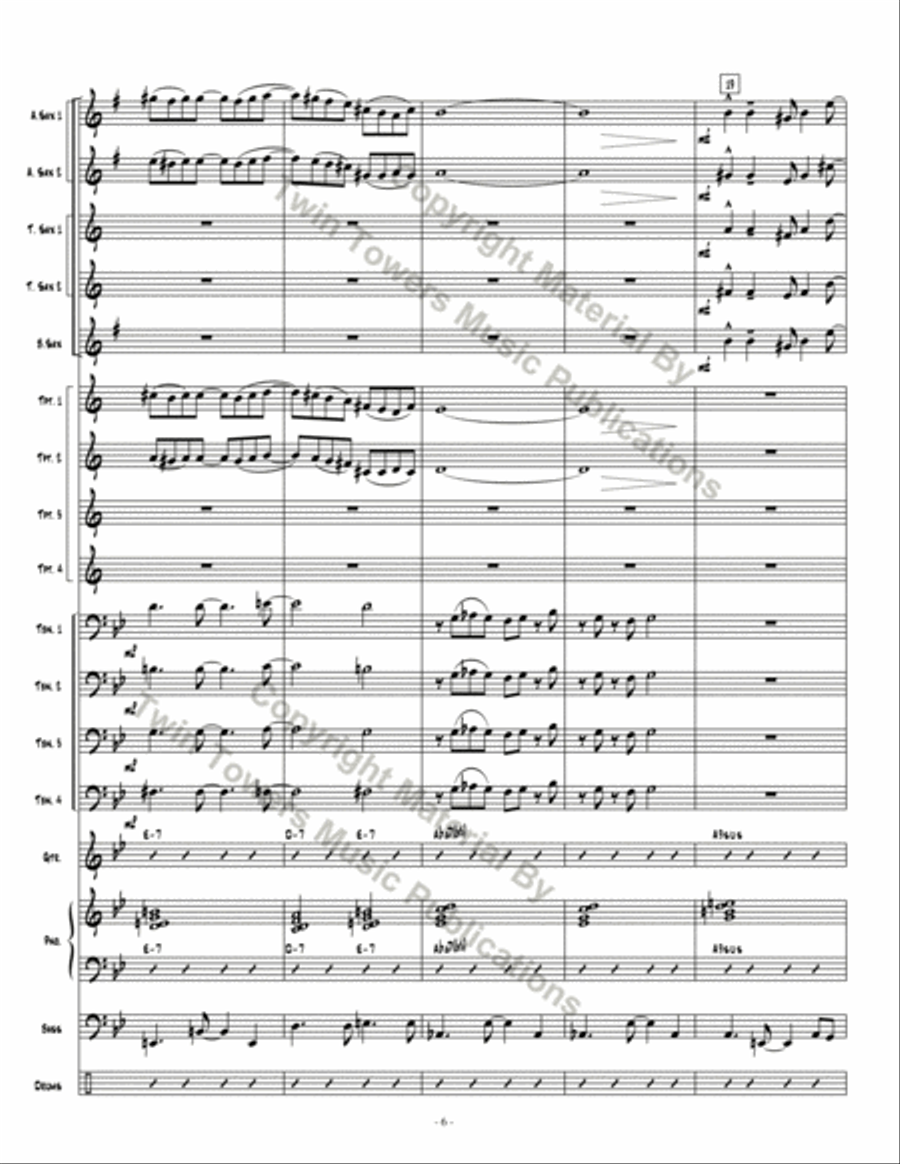 Dark Obsedian Dark Obsedian Jazz Ensemble scores gallery preview page 6