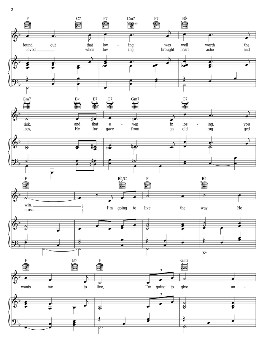 I Could Never Outlove The Lord Guitar scores gallery preview page 2