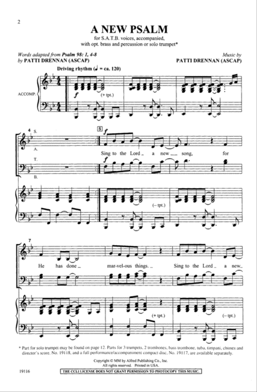 A New Psalm 4-Part scores gallery preview page 2