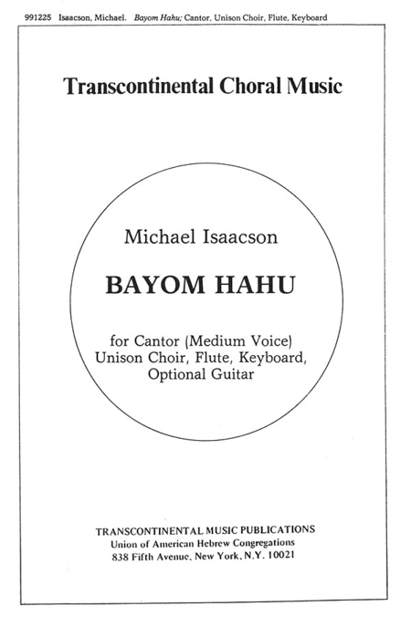 Bayom Hahu And Music For Meditation Before The Kaddish