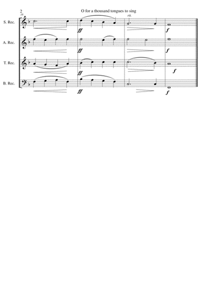 7 Songs of Glory for recorder quartet image number null