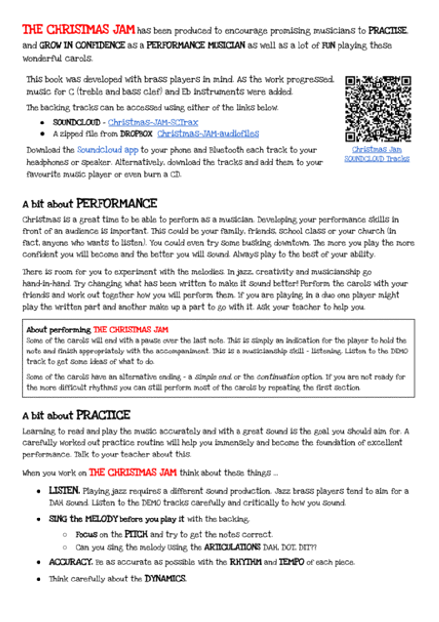 The Christmas Jam! B-Flat Instrument scores gallery preview page 4