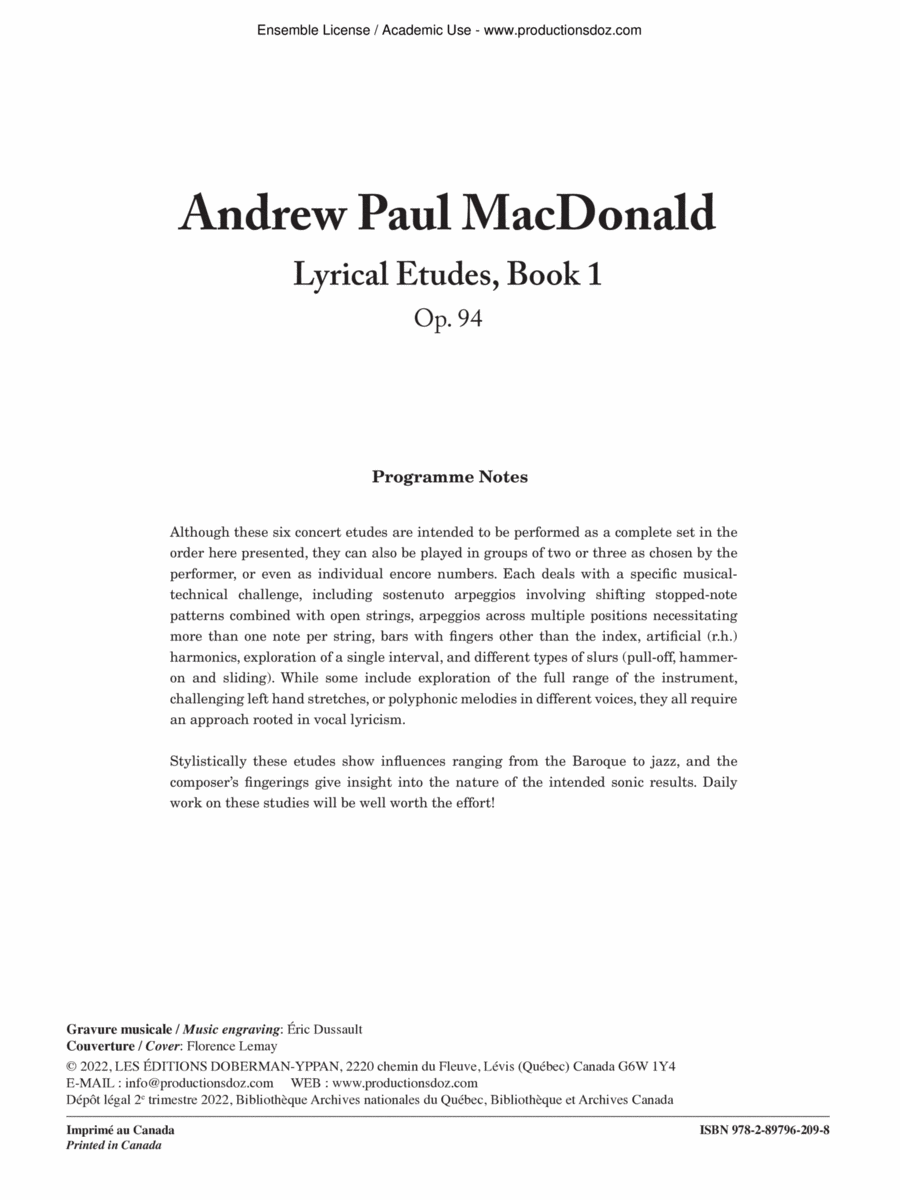 Lyrical Etudes, Book 1 Lyrical Etudes, Book 1 Classical Guitar scores gallery preview page 1