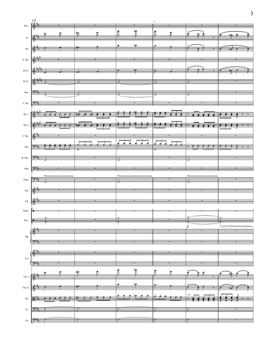 F. Liszt - “Mephisto-Waltz #4 & Mephisto-Polka”, Orchestrated by A. Leytush - Score Only Full Orchestra scores gallery preview page 3