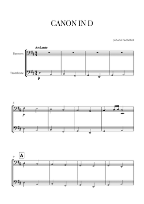 Johann Pachelbel - Canon in D (for Bassoon and Trombone)