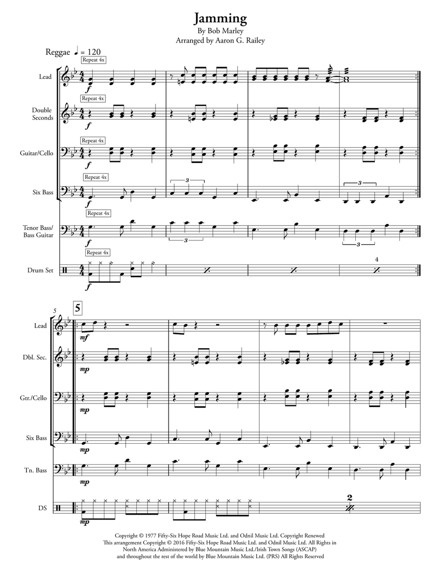 Jamming Percussion Ensemble scores gallery preview page 1