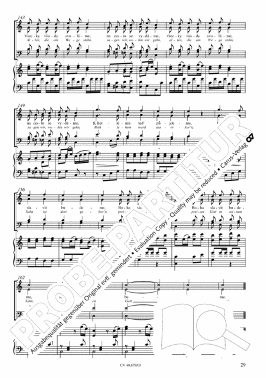 Missa pastoralis bohemica 4-Part scores gallery preview page 30