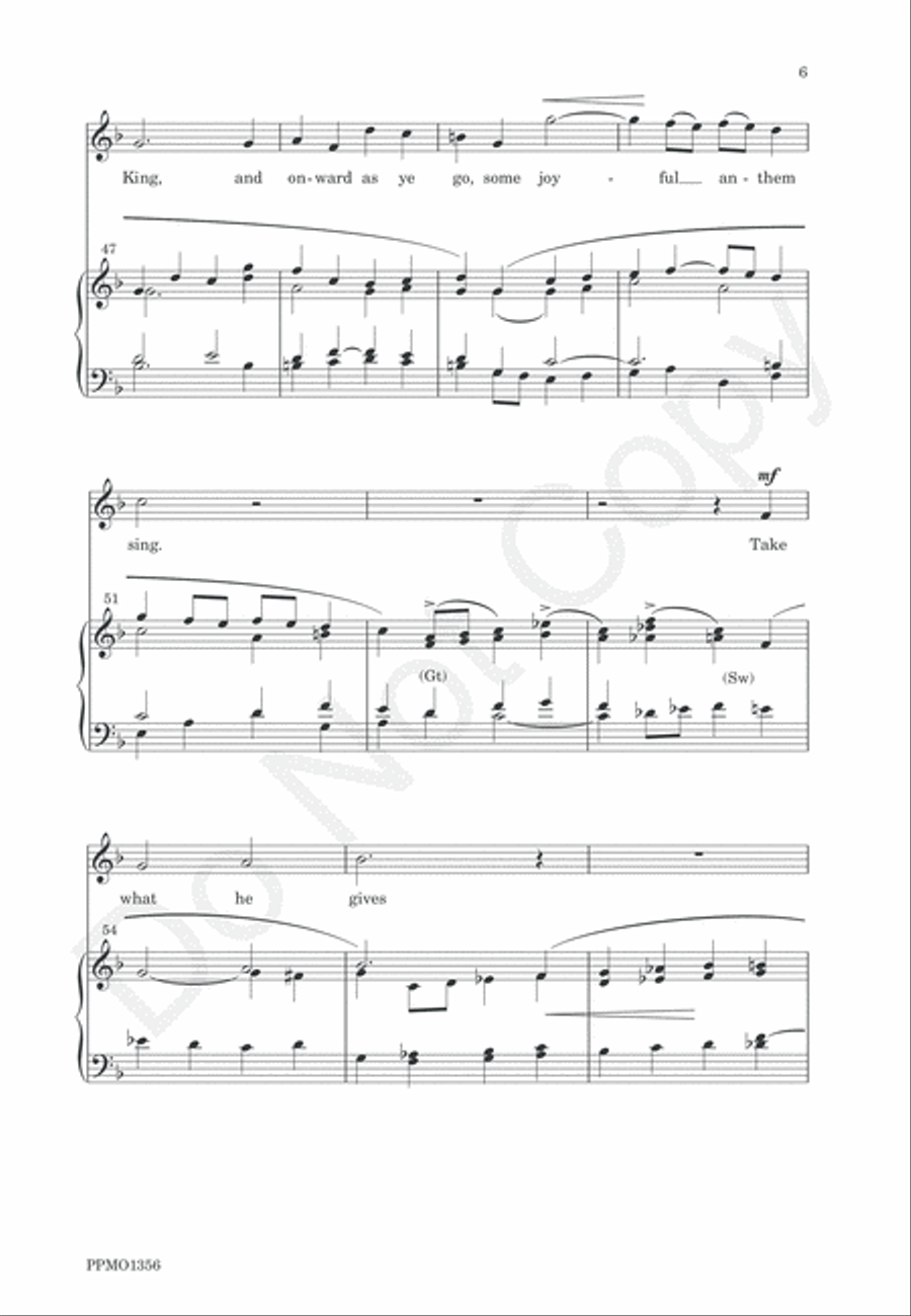 Ye Holy Angels Bright 4-Part scores gallery preview page 8