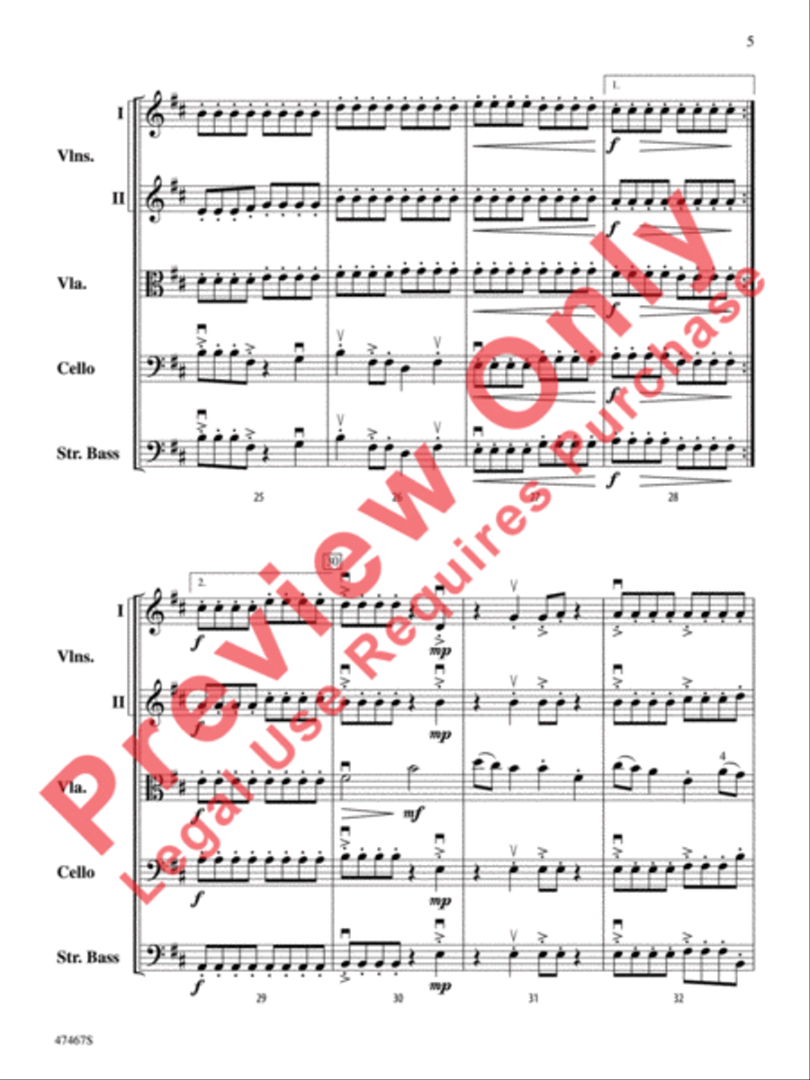 Falconer String Orchestra scores gallery preview page 6