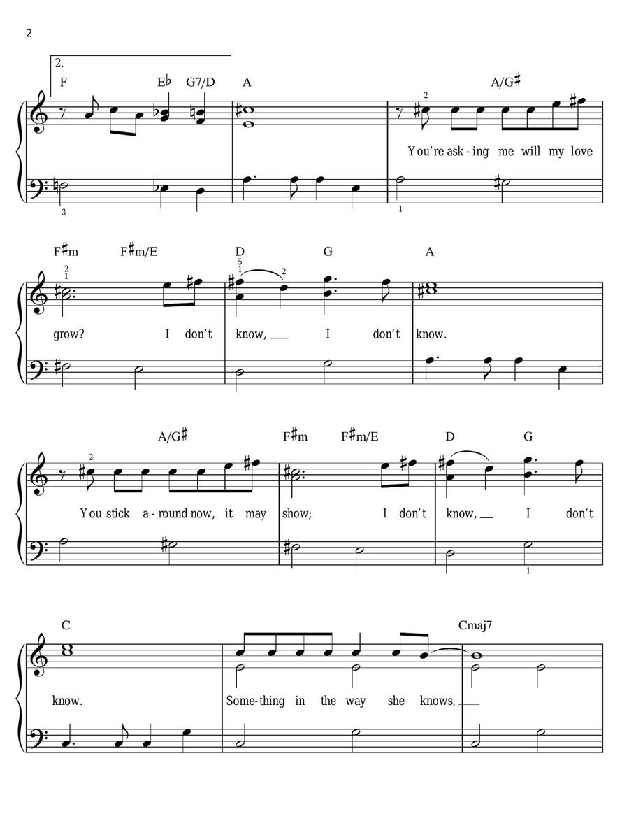 Something Easy Piano scores gallery preview page 2