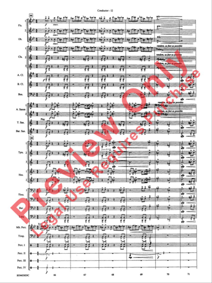 The Last Battle Concert Band scores gallery preview page 15