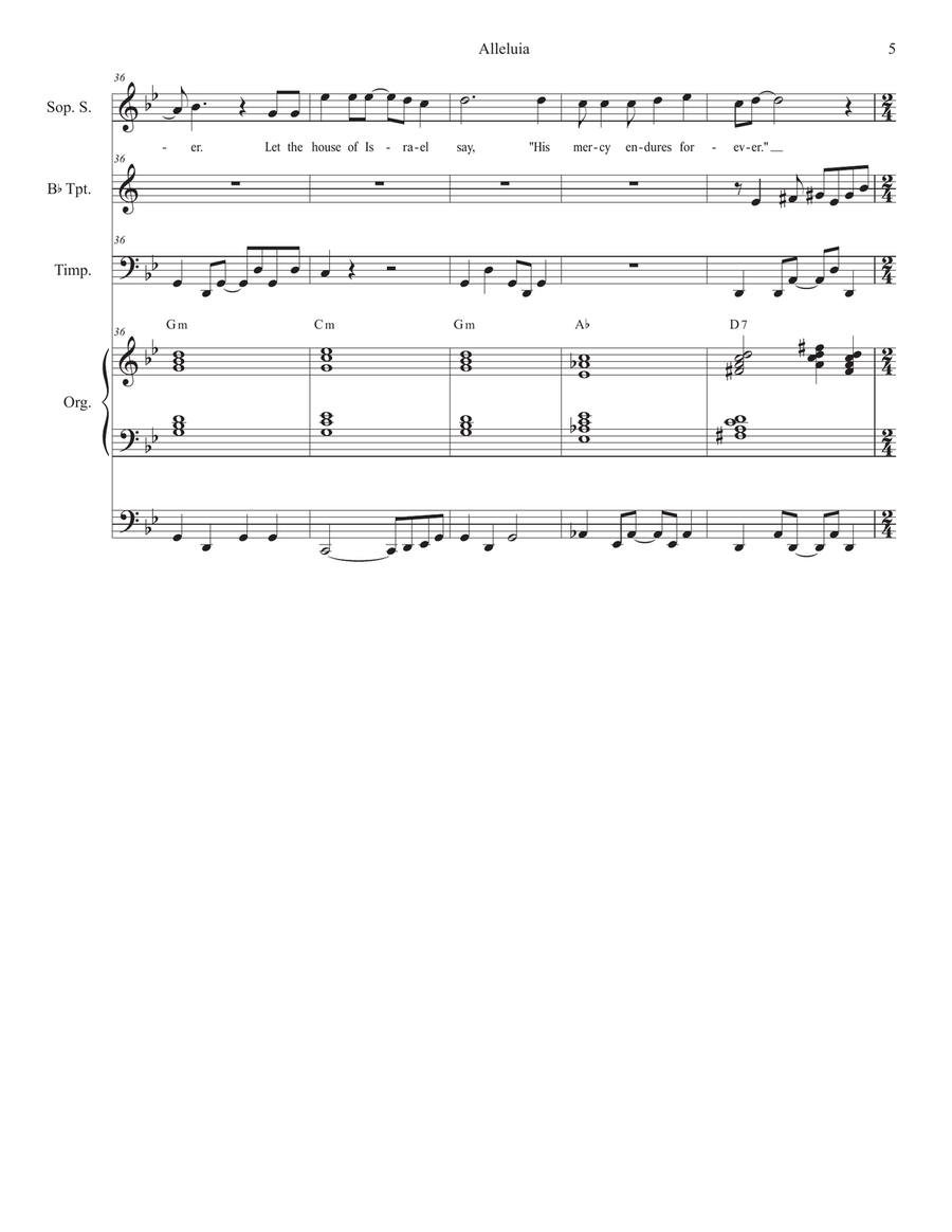 Alleluia (from 