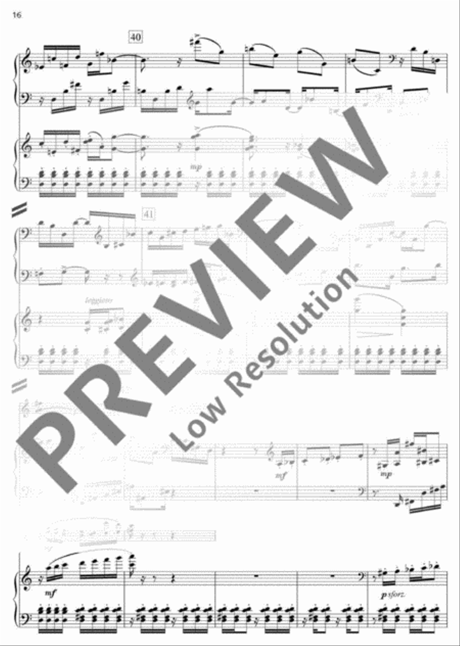 Symphony in Three Movements Piano scores gallery preview page 17
