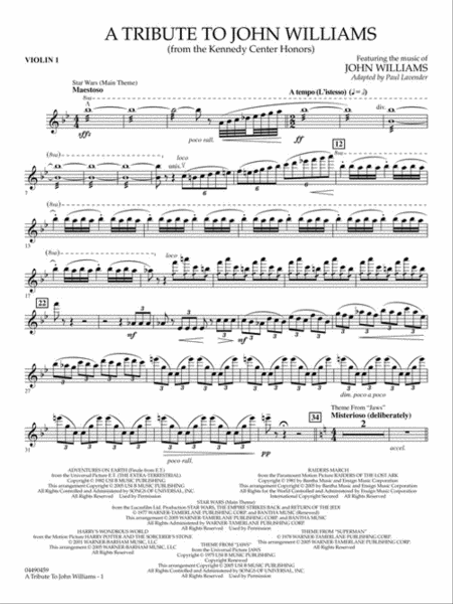 A Tribute to John Williams Full Orchestra scores gallery preview page 8