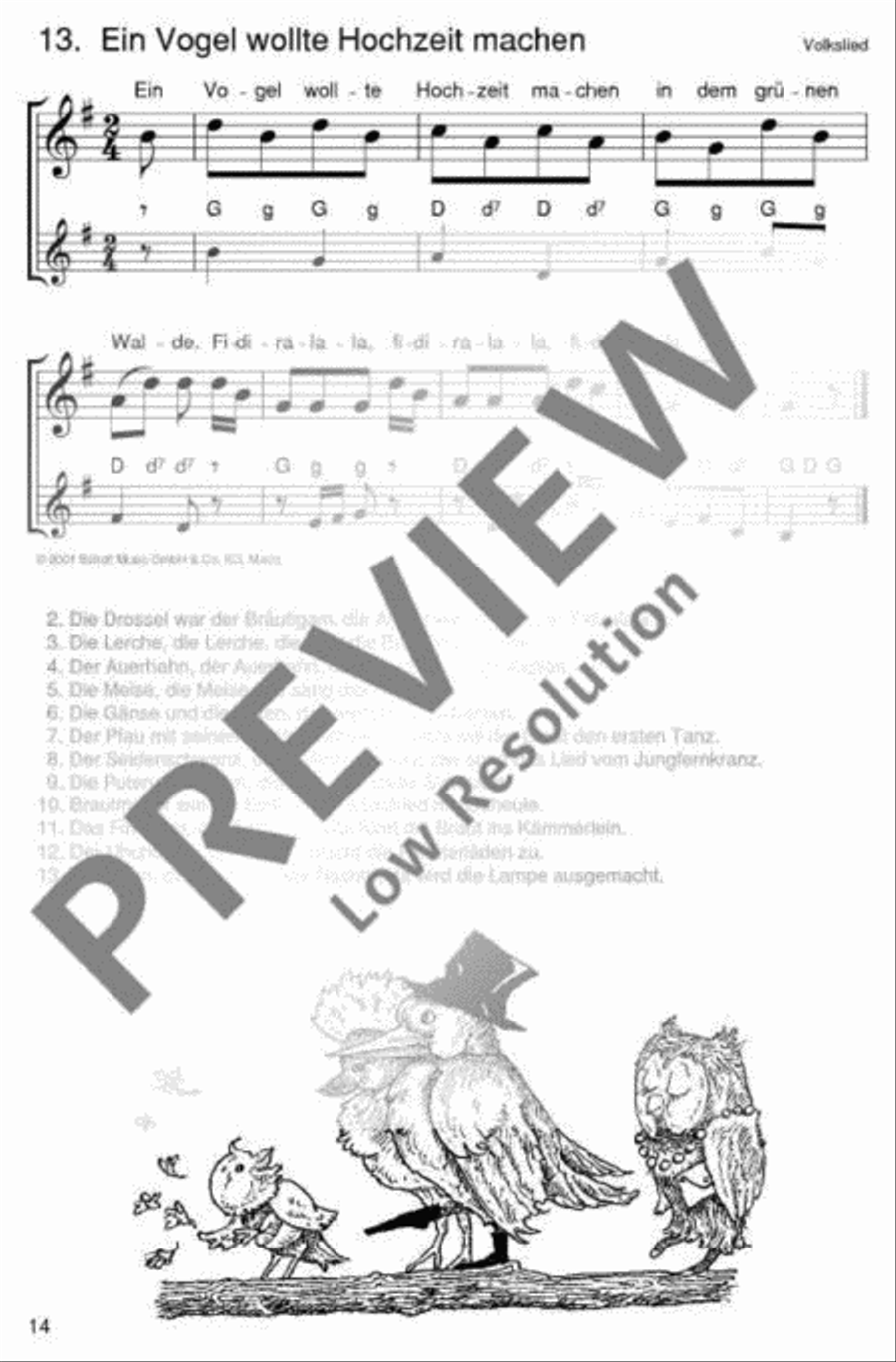 Die schönsten Volks- und Kinderlieder Accordion scores gallery preview page 15