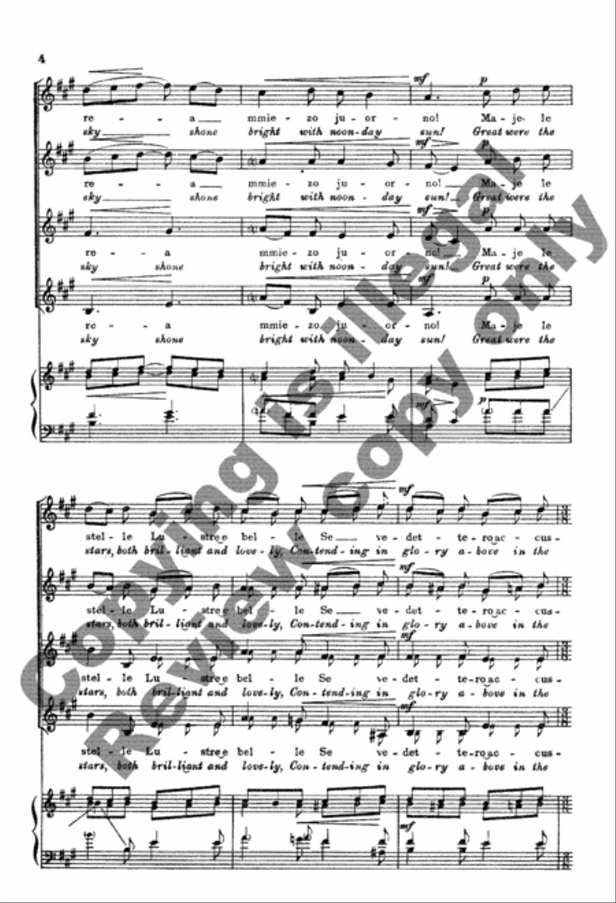 Song of the Bagpipers (Canzone d'i Zampognari) SSAA scores gallery preview page 12