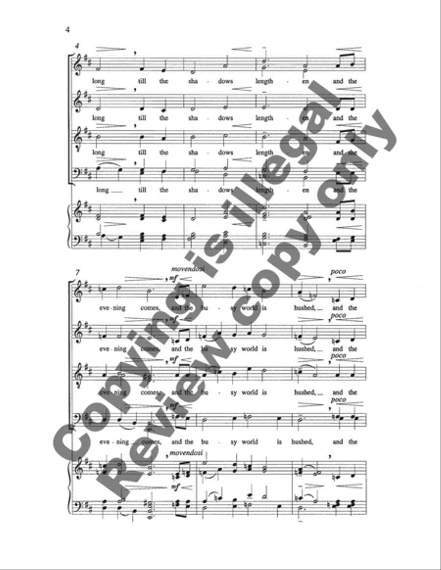 And Peace at the Last 4-Part scores gallery preview page 8