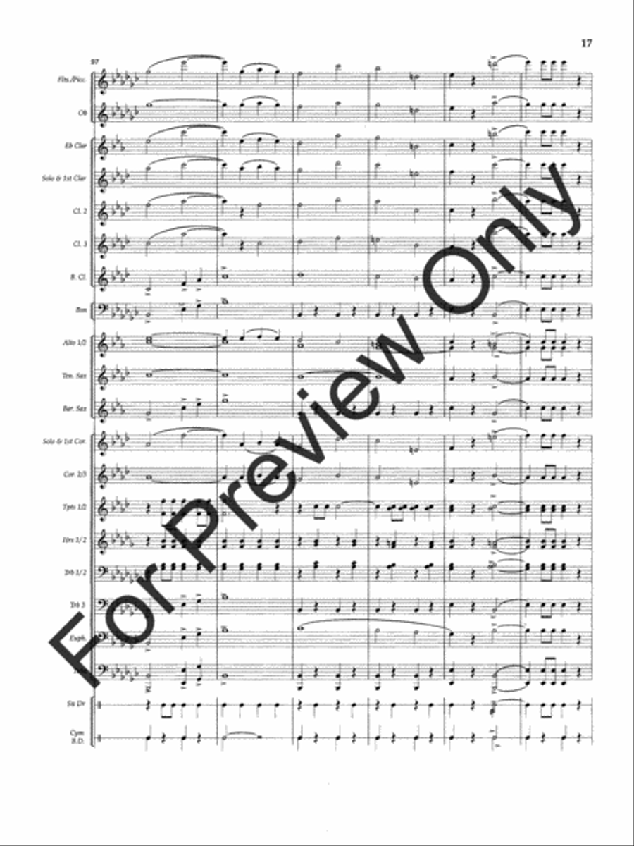 Slavic Farewell Concert Band scores gallery preview page 20