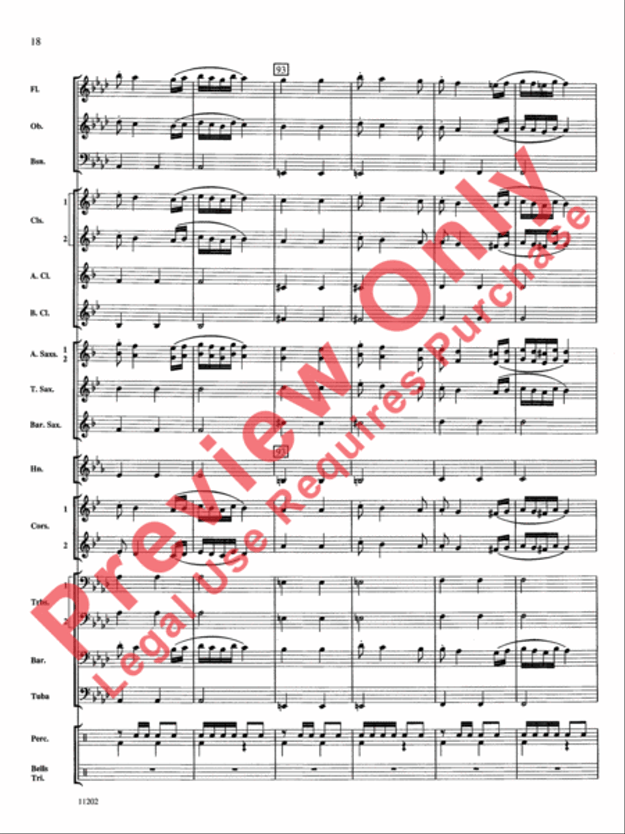 Hungarian Dance No. 5 Concert Band scores gallery preview page 19