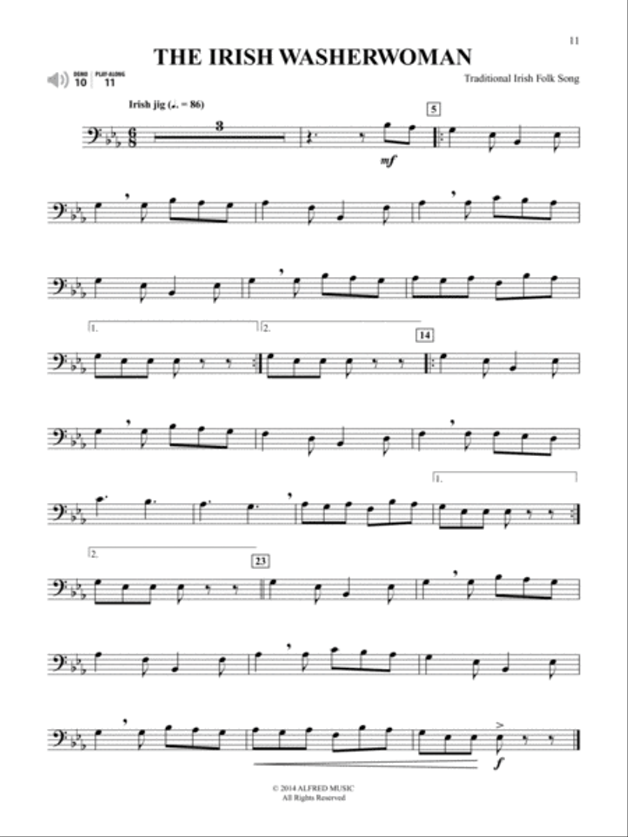 Easy Instrumental Solos For Special Occasions & Celebrations Trombone scores gallery preview page 4