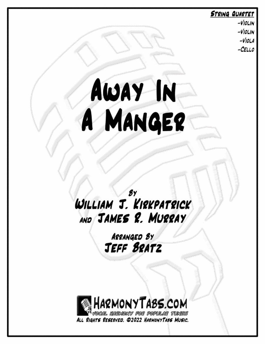 Away In A Manger (String Quartet) String Quartet scores gallery preview page 1