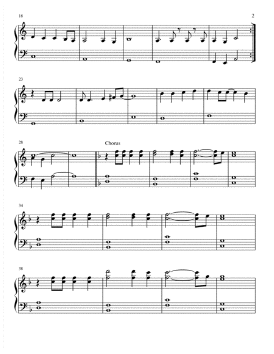 Africa Easy Piano scores gallery preview page 3