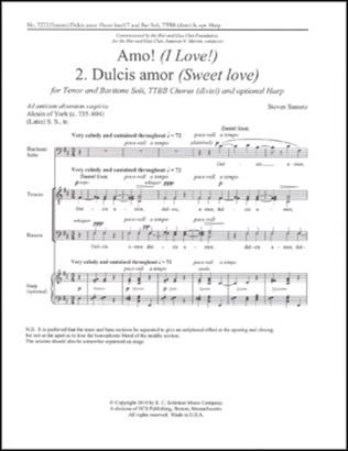 Amo!: 2. Dulcis amor (Sweet Love)