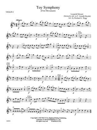 Toy Symphony, 1st Movement: 1st Violin