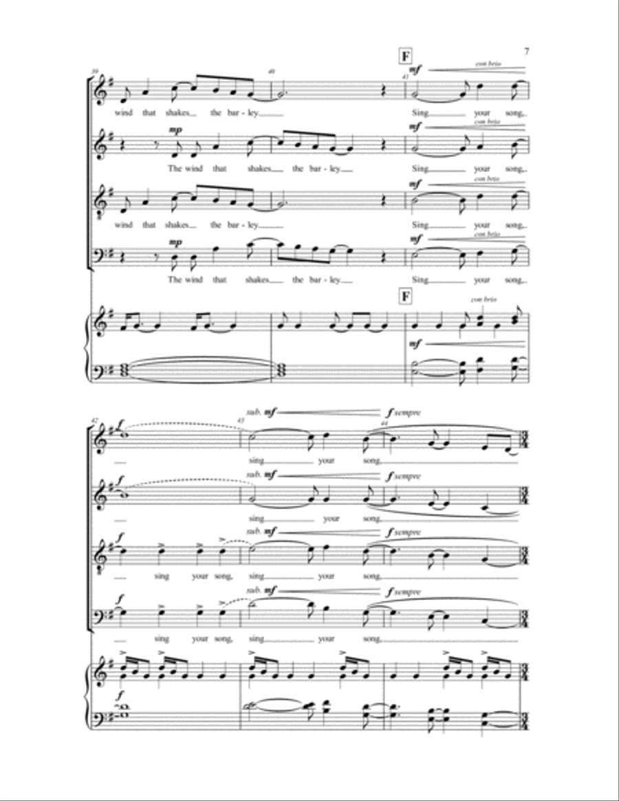 Sing Your Song 4-Part scores gallery preview page 6