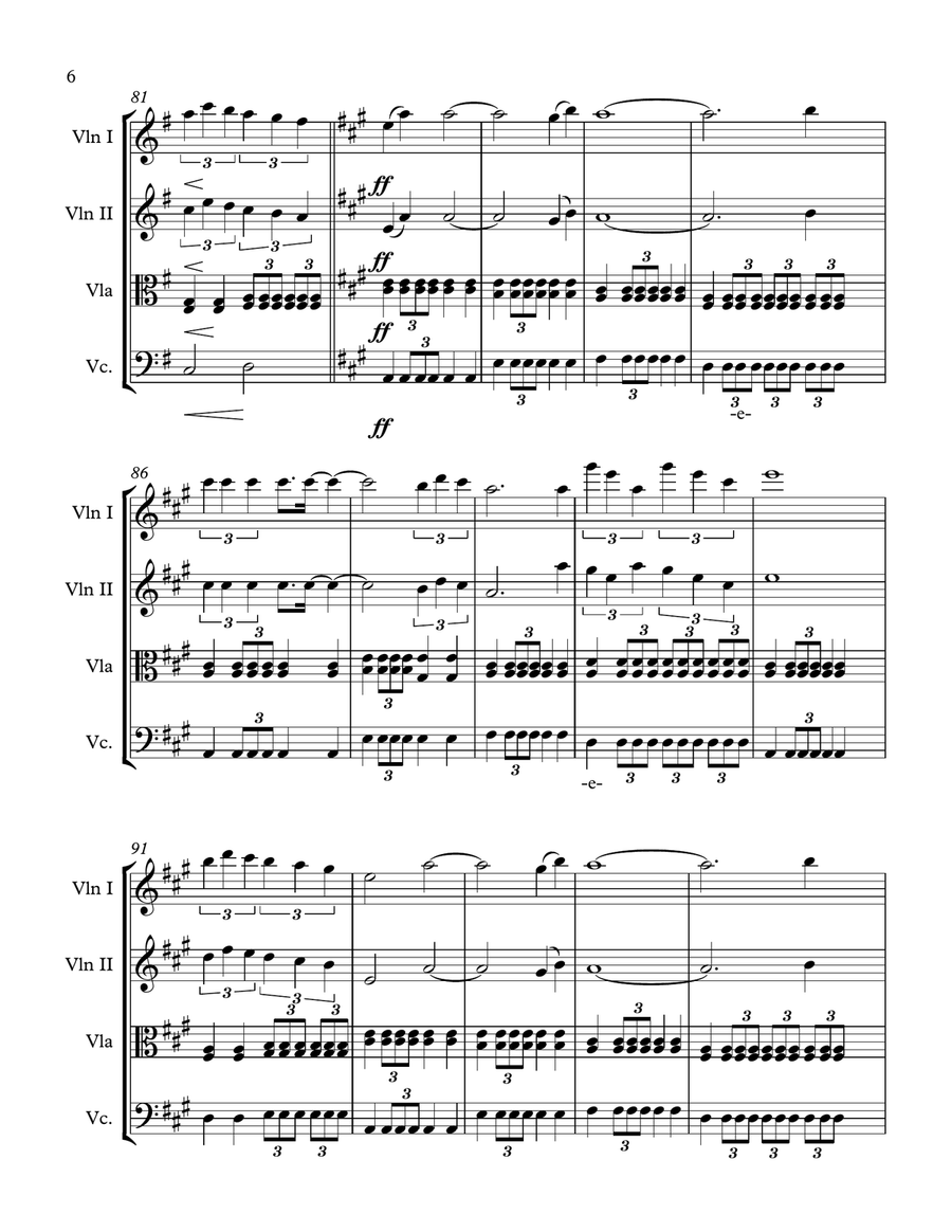 Time To Say Goodbye Time To Say Goodbye String Quartet scores gallery preview page 6
