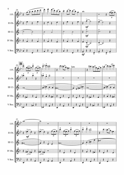 "Sleigh Ride" (Leroy Anderson) Wind Quintet arr. Adrian Wagner image number null