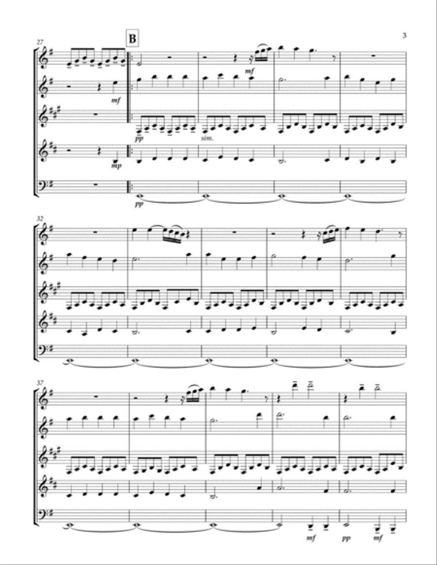 O Come, O Come, Emmanuel O Come, O Come, Emmanuel Woodwind Quintet scores gallery preview page 3