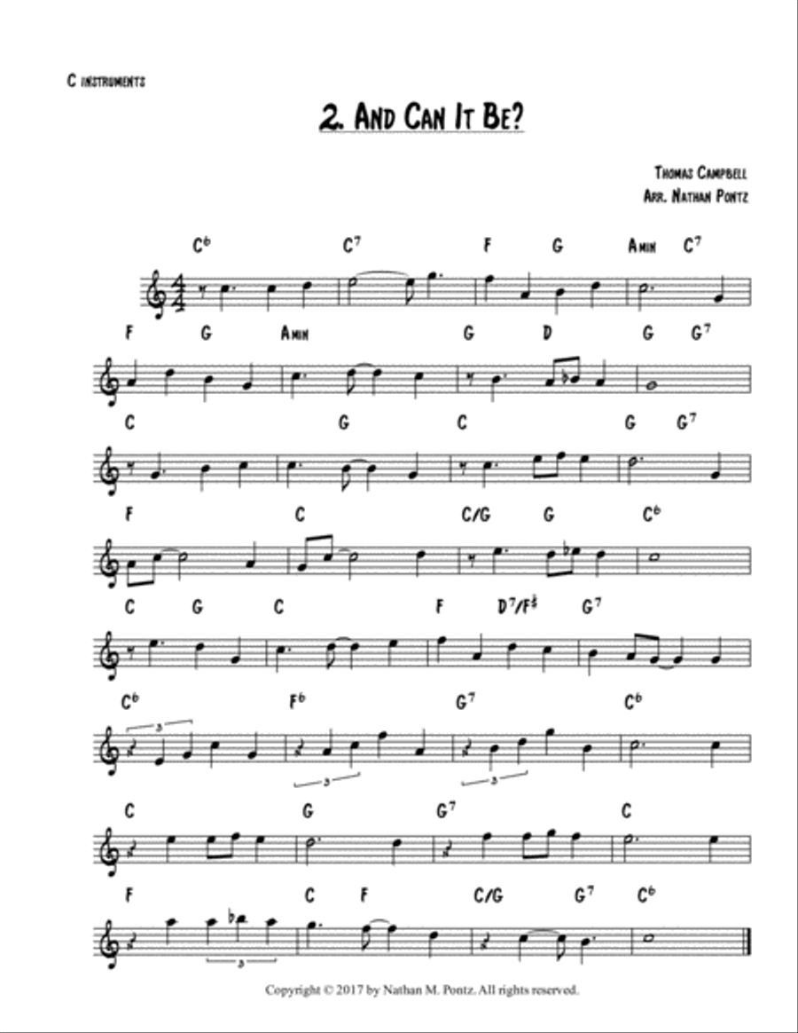 The Fake Hymnal, Vol. 1 (for C Instruments): 10 Classic Hymns Re-imagined in a Jazz Fake Book Presen Choir scores gallery preview page 4