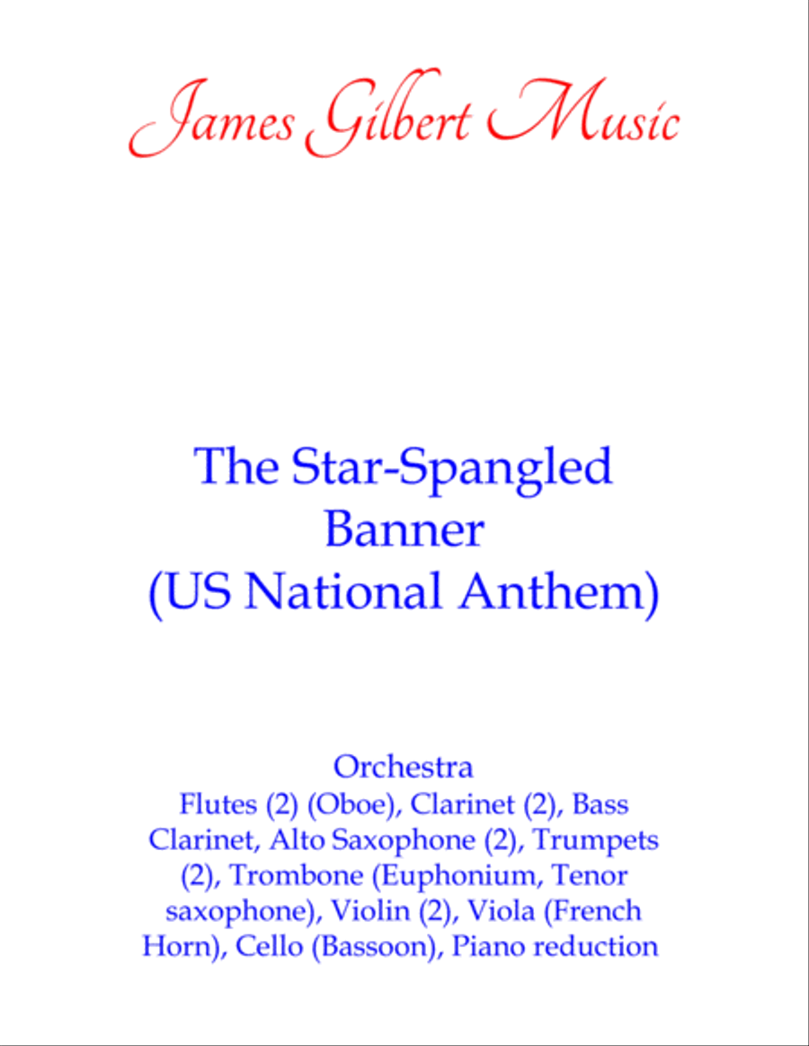 The Star-Spangled Banner (US National Anthem) Full Orchestra scores gallery preview page 1
