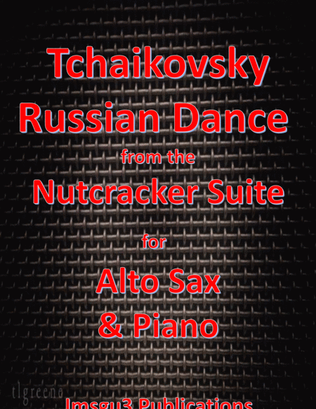 Book cover for Tchaikovsky: Russian Dance from Nutcracker Suite for Alto Sax & Piano