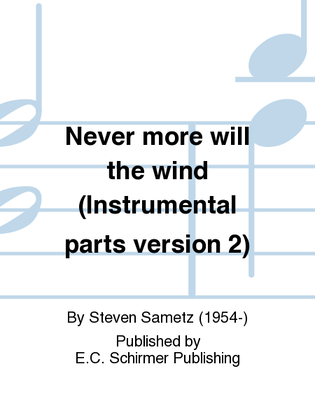 Never more will the wind (Chamber Orchestra Parts)