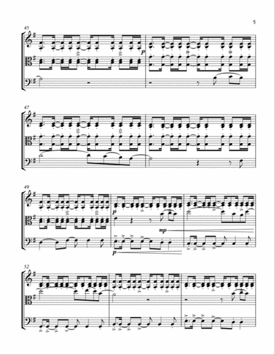A Sky Full Of Stars A Sky Full Of Stars String Trio scores gallery preview page 6