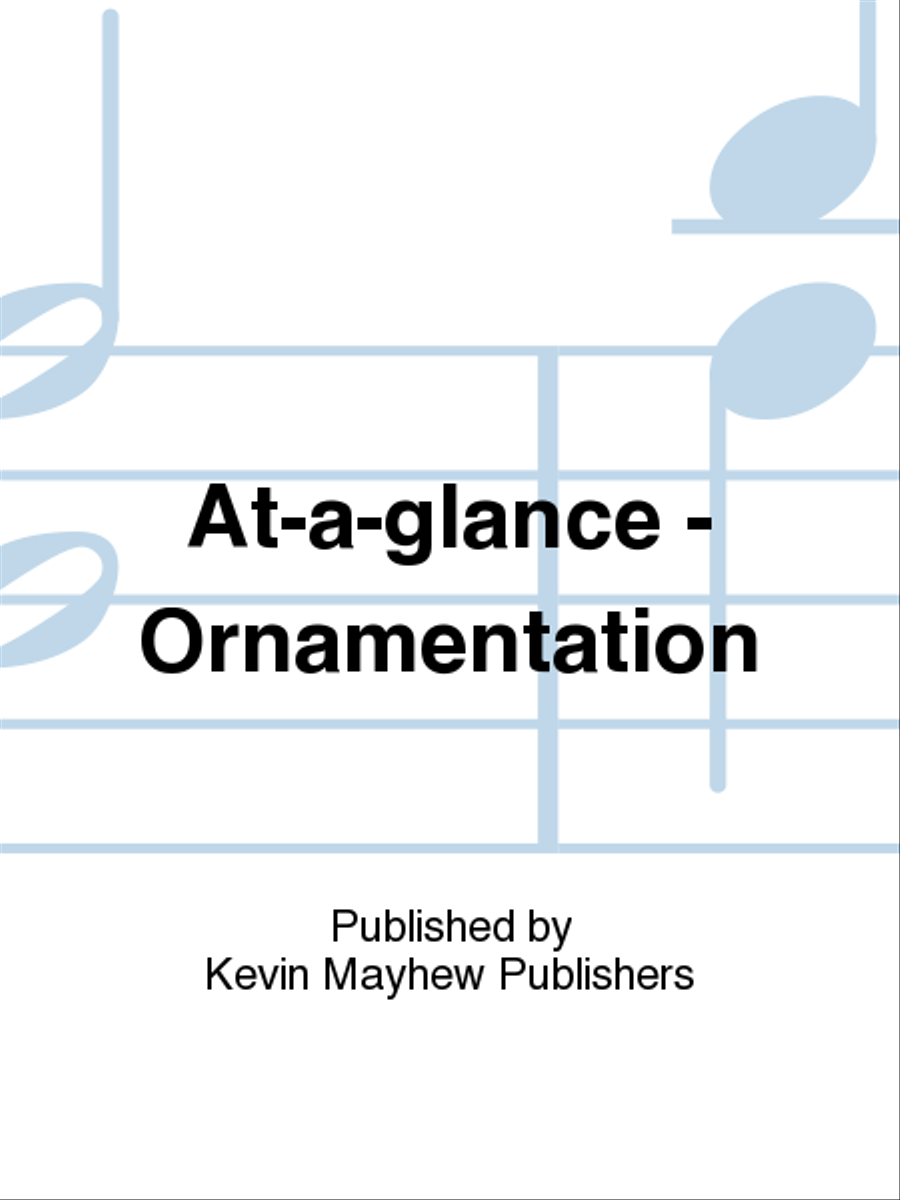 At-a-glance - Ornamentation School and Community scores gallery preview page 1