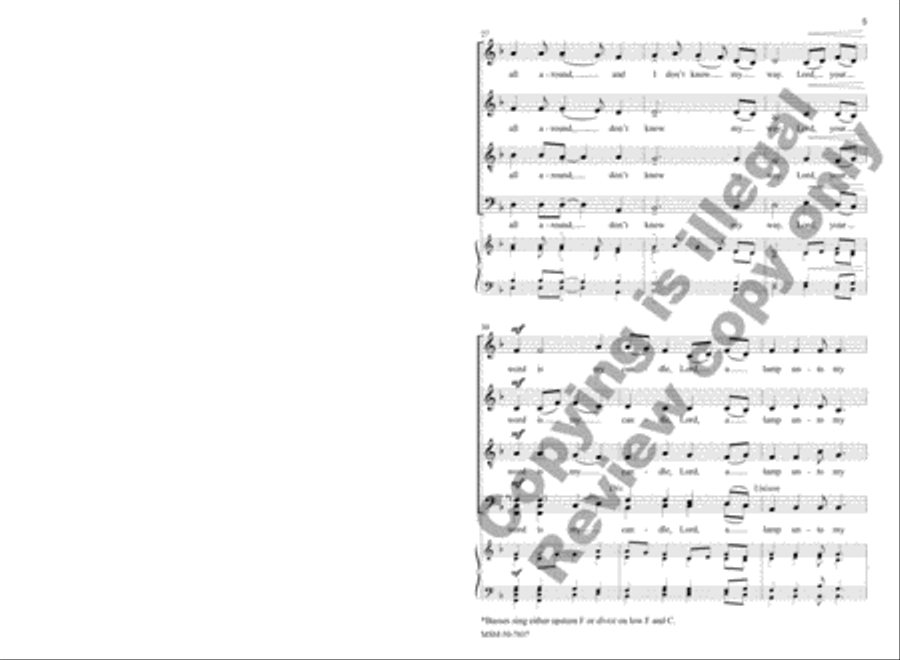 Your Word Is a Candle 4-Part scores gallery preview page 6