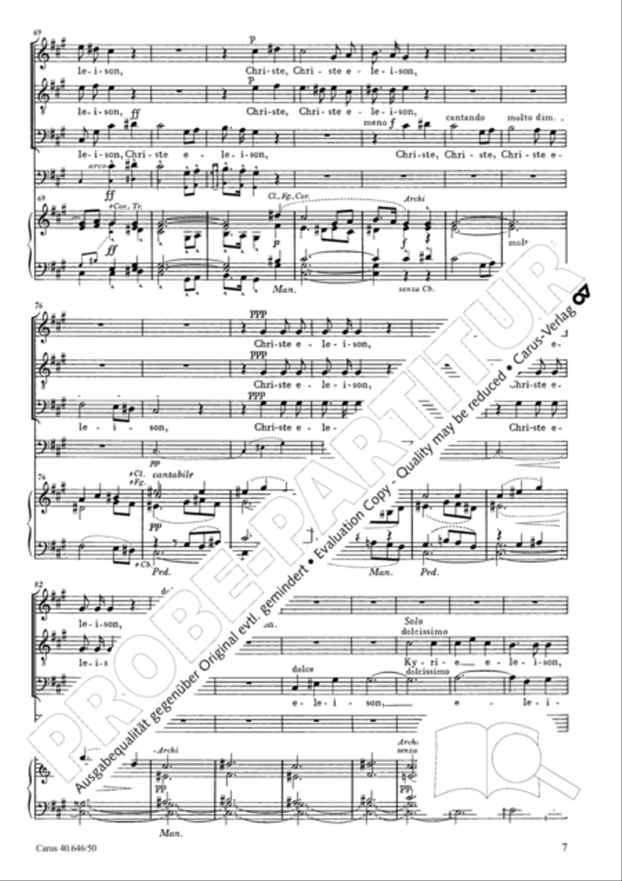 Mass in A major STB scores gallery preview page 9