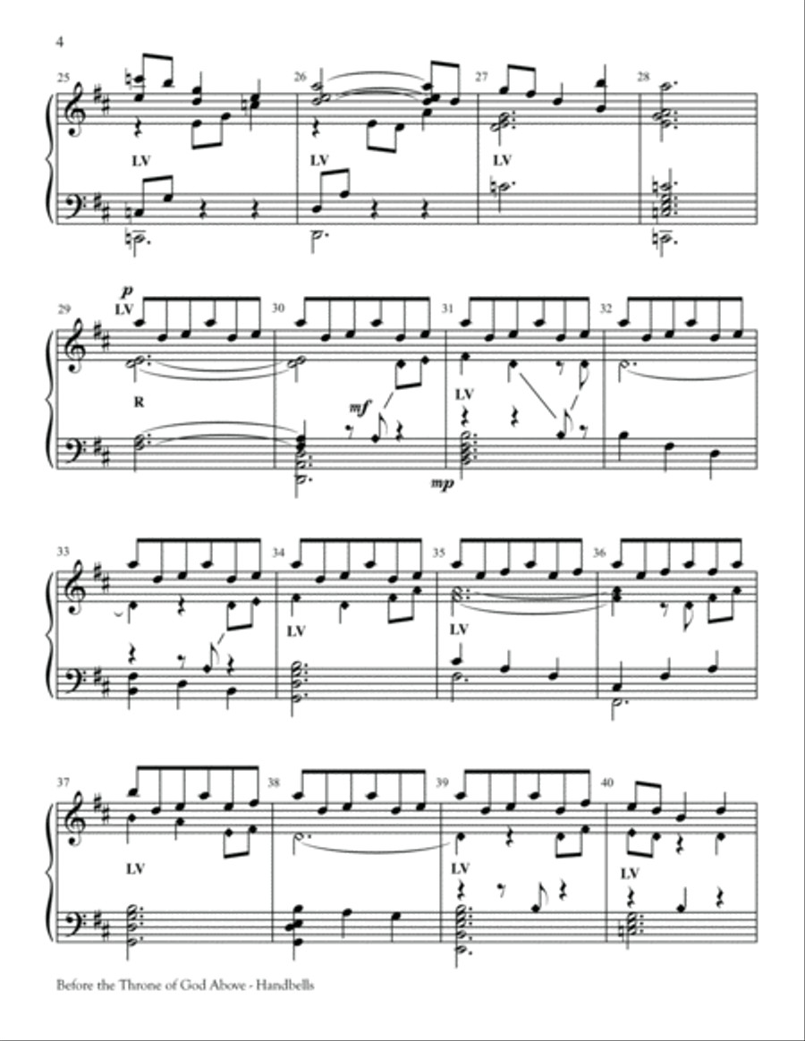 Before the Throne of God Above 5-Octaves scores gallery preview page 4