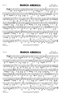 Book cover for March America - Basses
