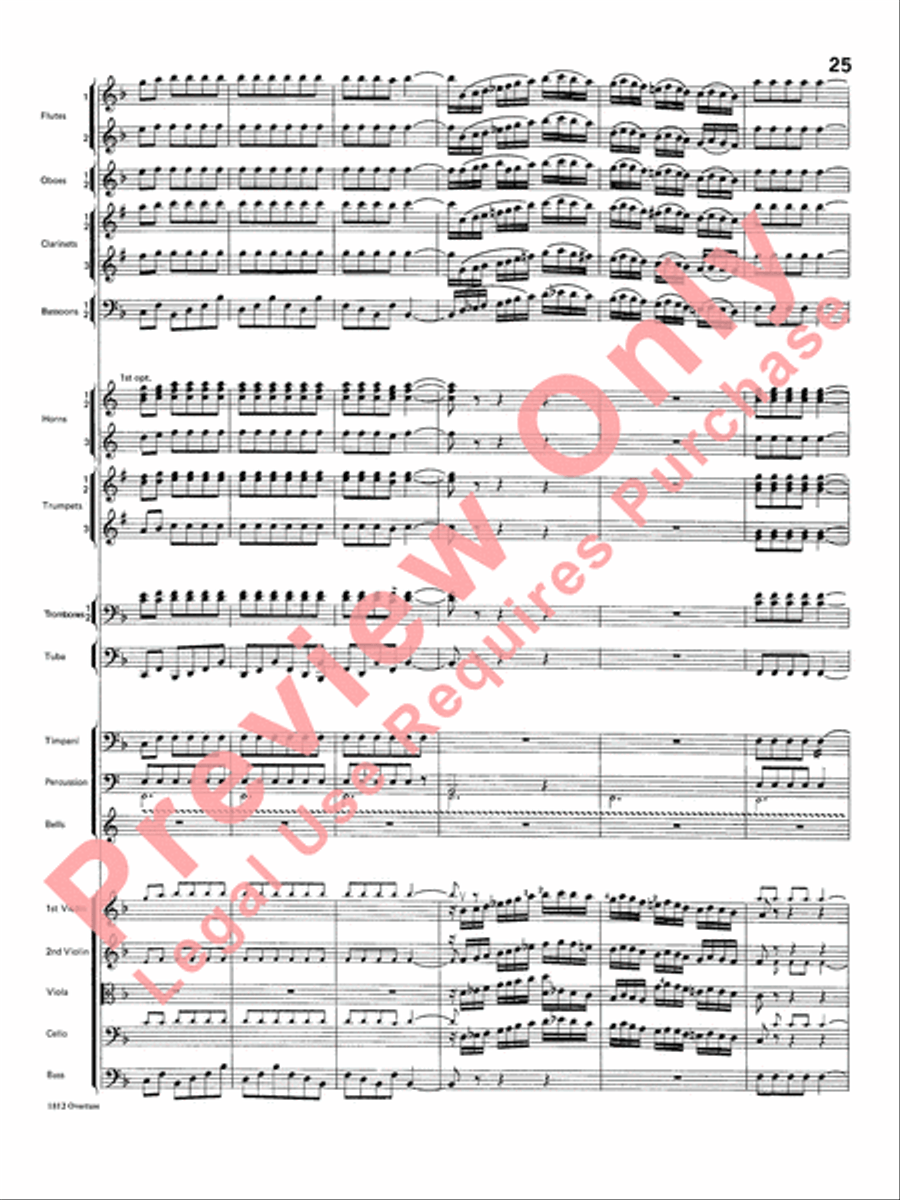 Overture 1812 Overture 1812 Full Orchestra scores gallery preview page 26