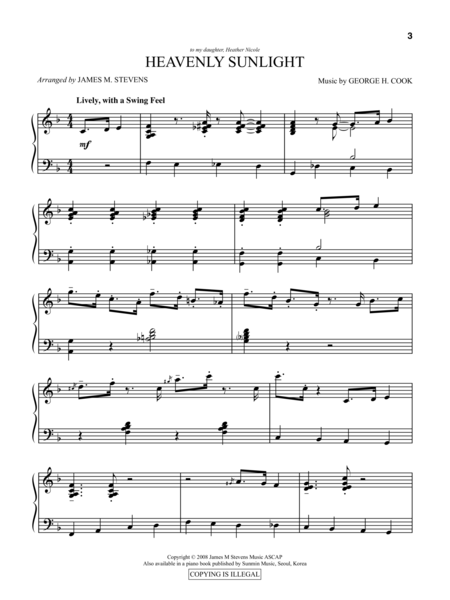 Heavenly Sunlight (Piano Hymn Arrangement) image number null