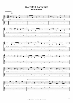 Waterfall Tablature